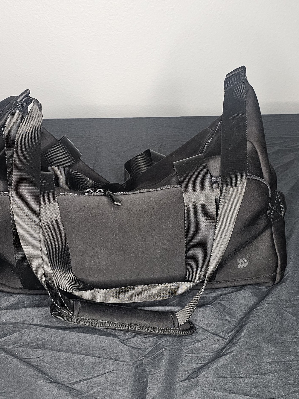 Faux Neoprene Weekender Bag Travel Carry On - All In Motion™ Black